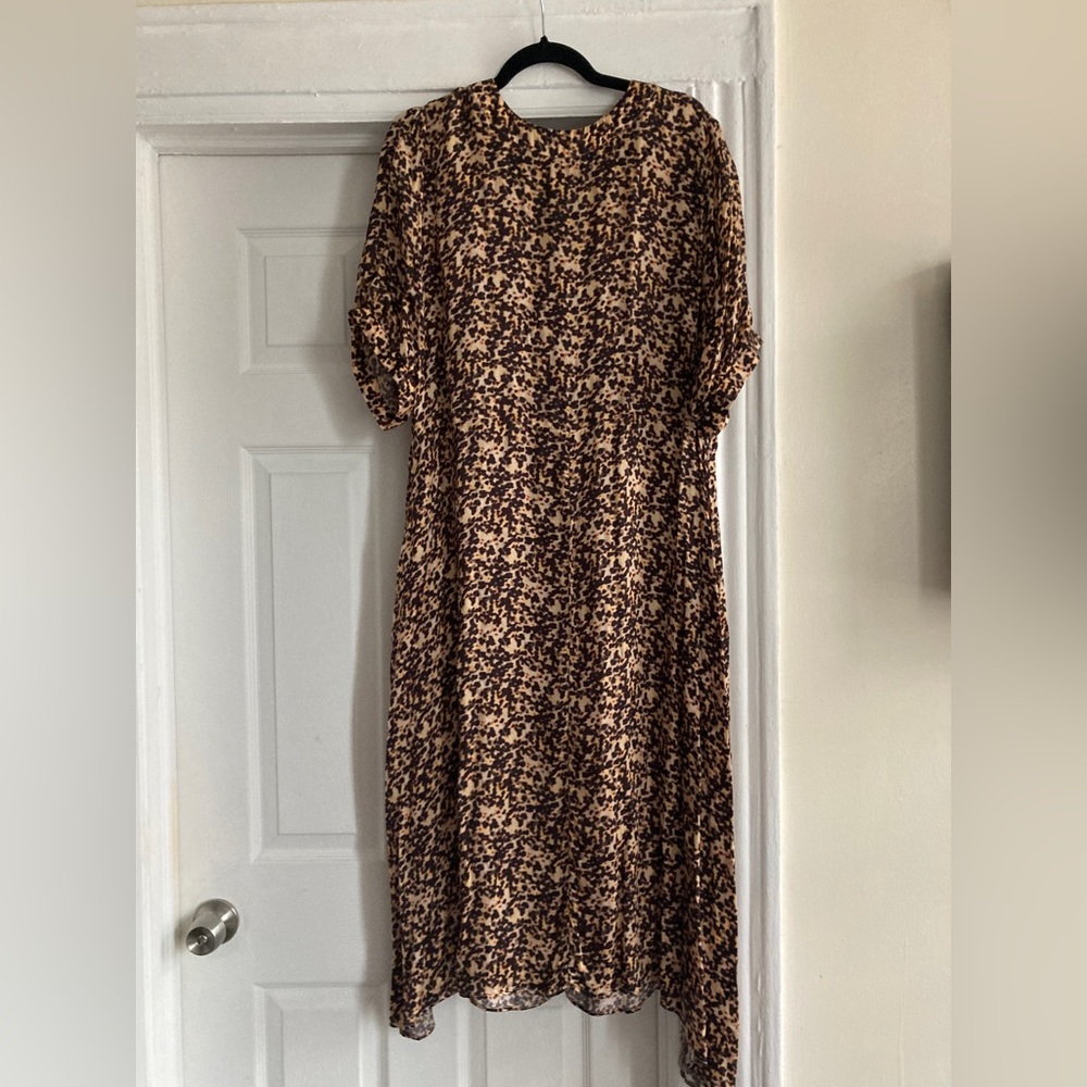 Wray NYC Leopard Cupro Dress Size XL